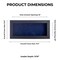 Classic Black Wood Shadown Box Frame with Acrylic Front - Navy Blue Suede Backing, 30 Sizes